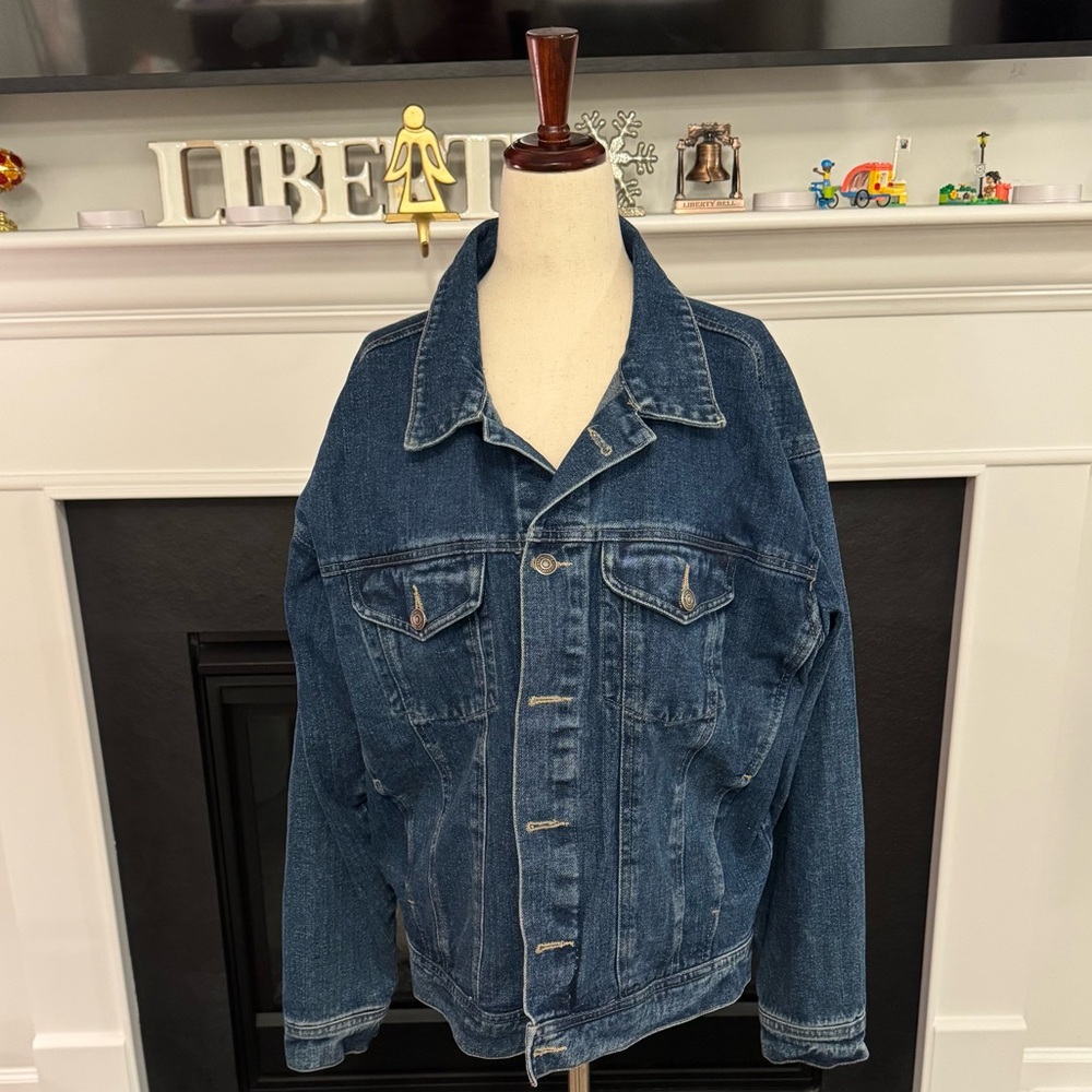 🔥 Vintage Marlboro Classics Red Star Denim Jacket (M)